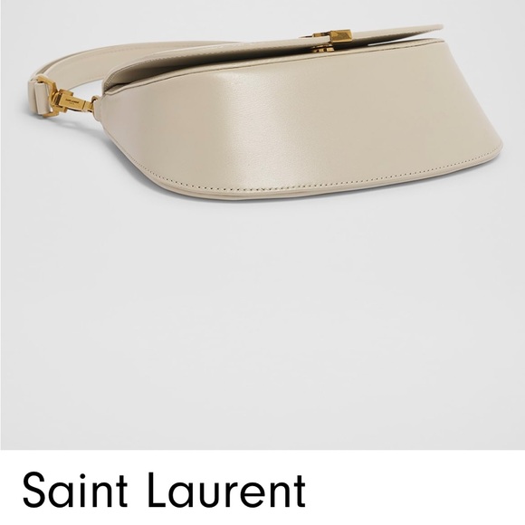 Saint Laurent Cream Shoulder Bag with Gold Hardware - Picture 2 of 3